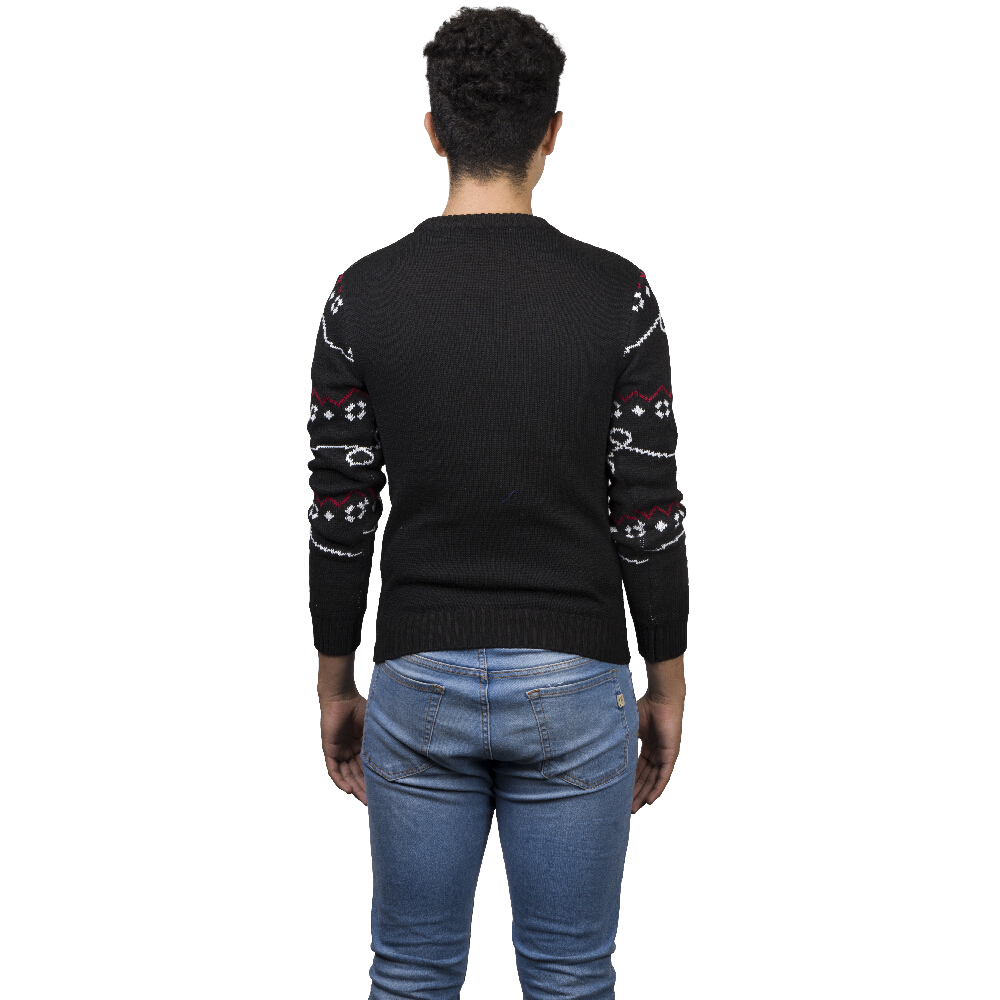 Foto 4 | Ugly Sweater Rev Suéter Navideño De Focos Navideños Color Negro Para Navidad