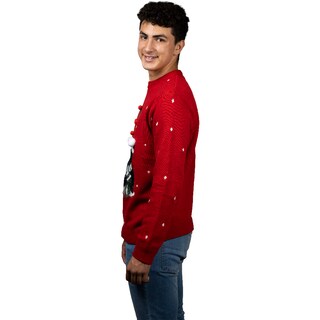 Foto 2 | Ugly Sweater Rev Suéter Navideño De Pingüinos Color Rojo Para Navidad