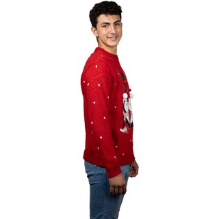Foto 4 | Ugly Sweater Rev Suéter Navideño De Pingüinos Color Rojo Para Navidad