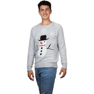 Foto 1 | Ugly Sweater Rev Suéter Navideño De Muñeco De Nieve Color Gris Para Navidad