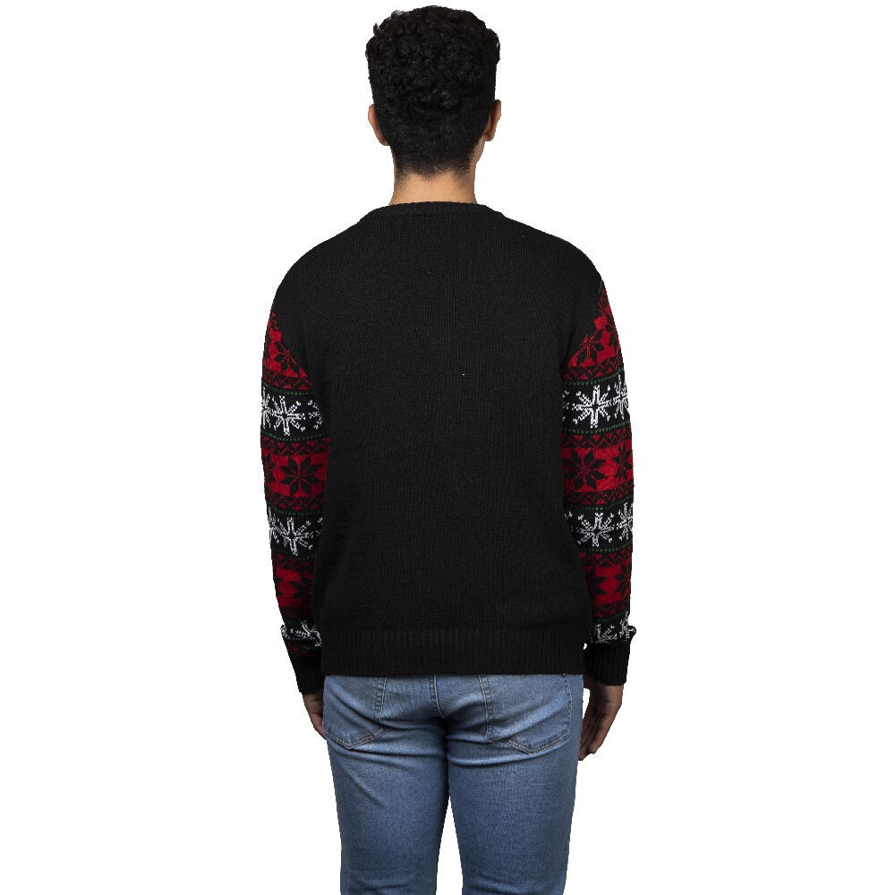 Foto 4 pulgar | Ugly Sweater Rev Suéter Navideño De Santa Claus Color Negro Para Navidad