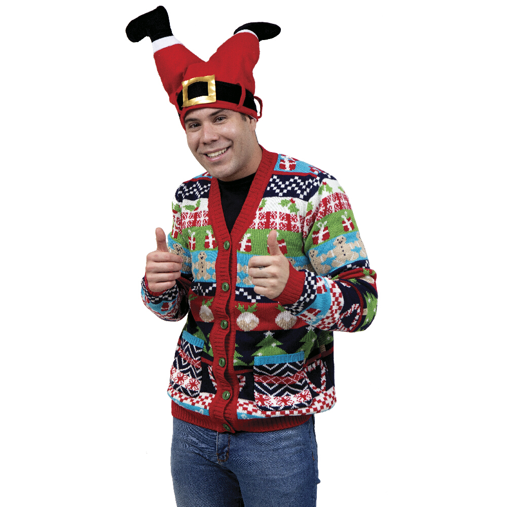 Foto 2 pulgar | Ugly Sweater Rev Suéter Navideño Con Dibujos Navideños Multicolor Para Navidad