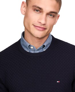 Foto 2 | Jersey Tommy Hilfiger Con Cuello Redondo Estructurado 9gg Para Hombre - Venta Internacional.