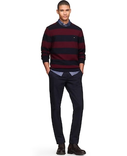Foto 4 | Jersey Tommy Hilfiger Con Cuello Redondo Estructurado 9gg Para Hombre - Venta Internacional.