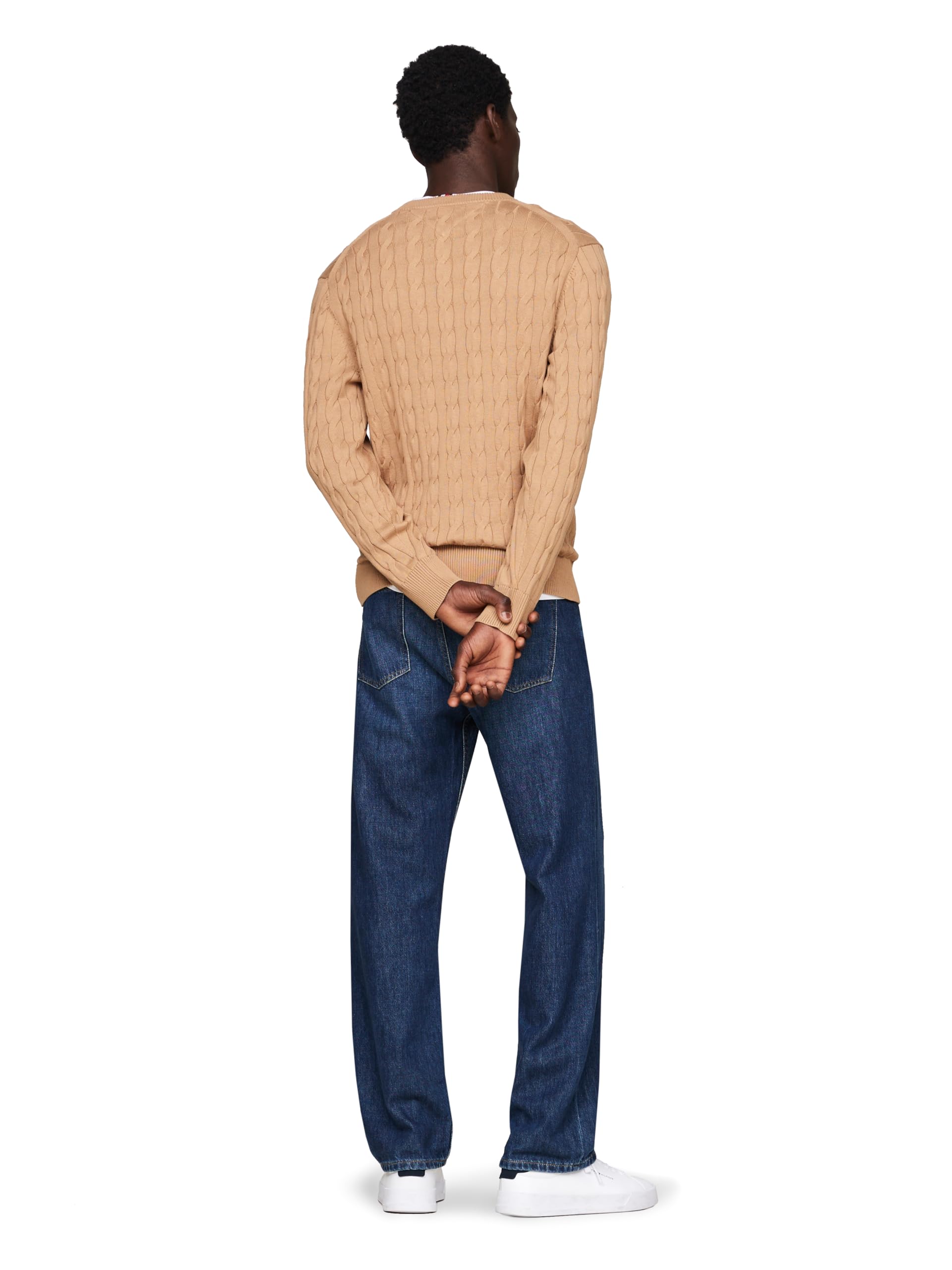 Foto 4 pulgar | Jersey Tommy Hilfiger De Algodón Con Cuello Redondo Para Hombre - Venta Internacional.