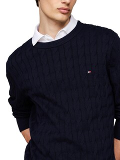 Foto 2 | Jersey Tommy Hilfiger De Algodón Con Cuello Redondo Para Hombre - Venta Internacional.