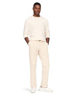 Foto 4 | Jersey Tommy Hilfiger Para Hombre Con Cuello Redondo Estructurado 9gg, Color Marfil - Venta Internacional.