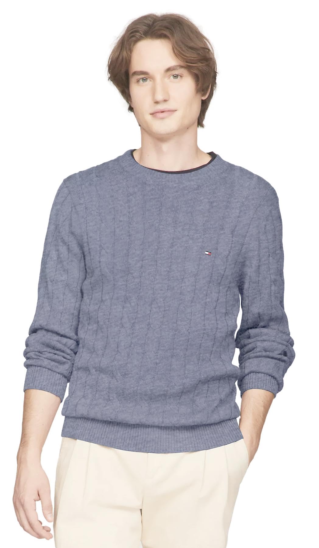 Foto 2 pulgar | Jersey Tommy Hilfiger Cable Knit para Hombre - Venta Internacional