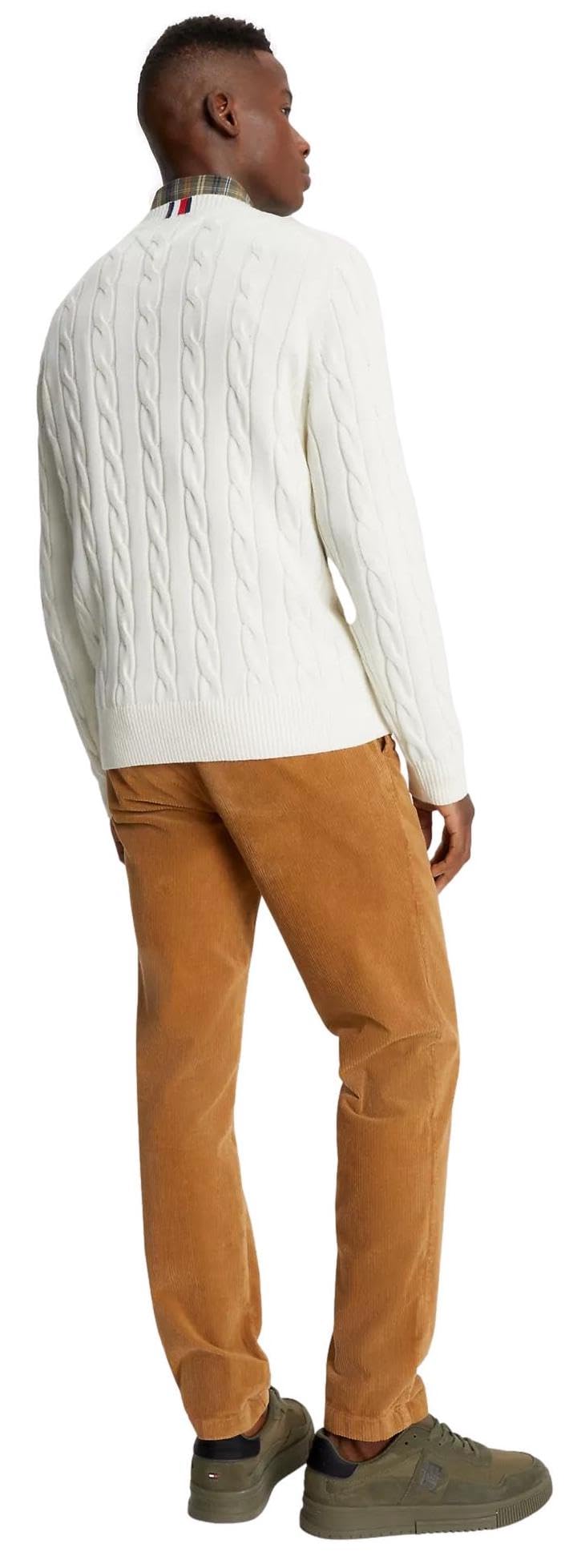 Foto 4 pulgar | Jersey Tommy Hilfiger Cable Knit para Hombre Whitesuede - Venta Internacional