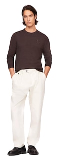 Foto 2 | Jersey Tommy Hilfiger Liso Con Cuello Redondo Para Hombre, Marrón, Talla S - Venta Internacional.