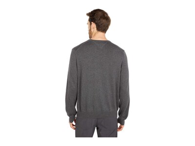 Foto 4 | Jersey Tommy Hilfiger Liso Con Cuello Redondo Para Hombre, Color Gris Antracita - Venta Internacional.
