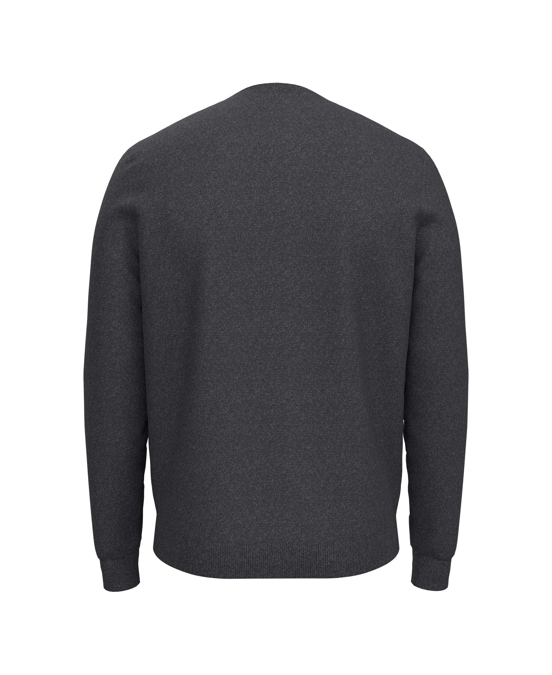 Foto 7 pulgar | Jersey Tommy Hilfiger Liso Con Cuello Redondo Para Hombre, Color Gris Antracita - Venta Internacional.