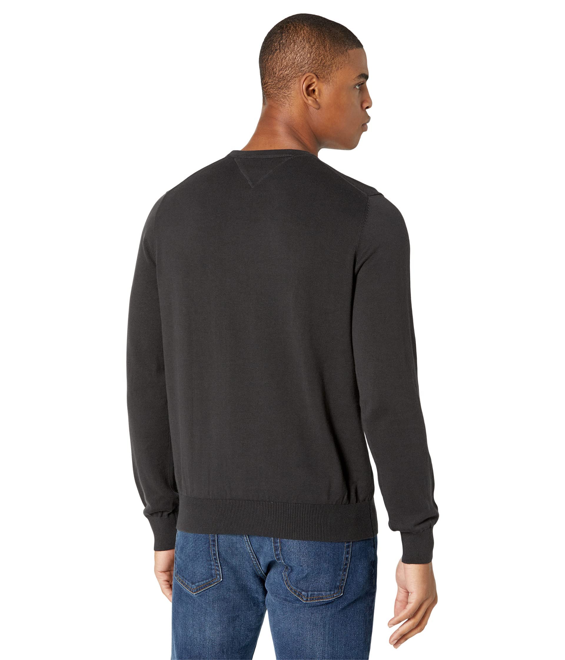 Foto 3 pulgar | Jersey Tommy Hilfiger Liso Cuello Redondo Negro para Hombre - Venta Internacional
