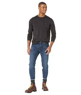 Foto 4 | Jersey Tommy Hilfiger Liso Cuello Redondo Negro para Hombre - Venta Internacional