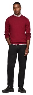 Foto 2 | Jersey Tommy Hilfiger Liso Cuello Redondo Rojo para Hombre - Venta Internacional