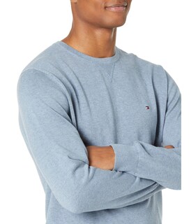 Foto 3 | Jersey Tommy Hilfiger Liso Cuello Redondo Azul para Hombre - Venta Internacional