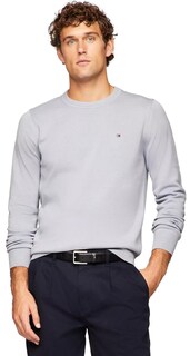 Foto 1 | Jersey Tommy Hilfiger Liso Gris para Hombre - Venta Internacional