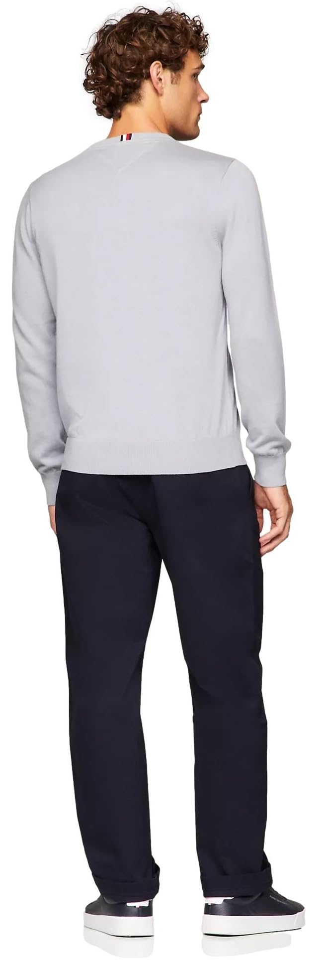 Foto 5 pulgar | Jersey Tommy Hilfiger Liso Gris para Hombre - Venta Internacional