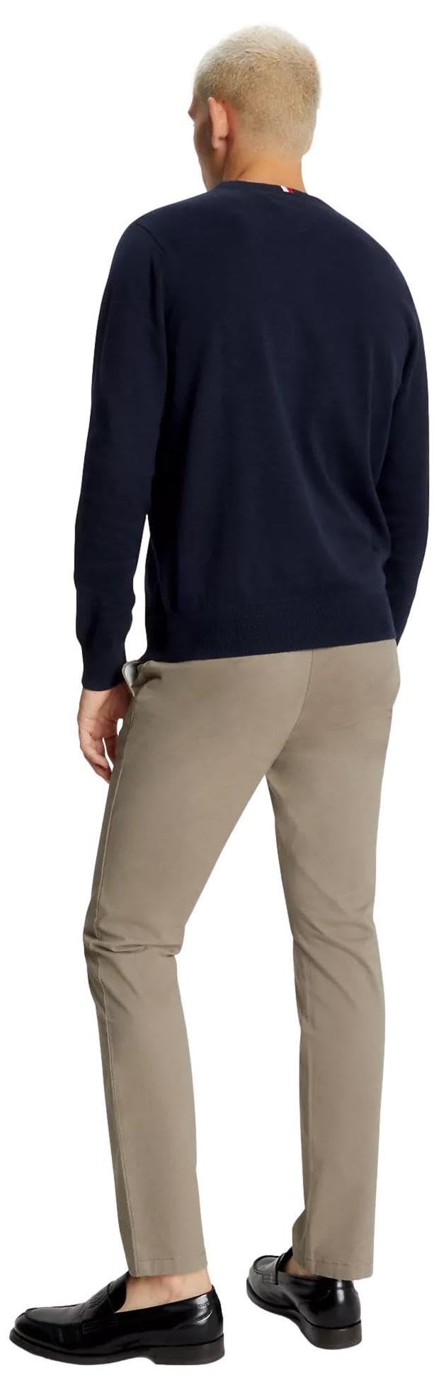 Foto 4 | Suéter Tommy Hilfiger con Cuello en V Azul Marino para Hombre - Venta Internacional