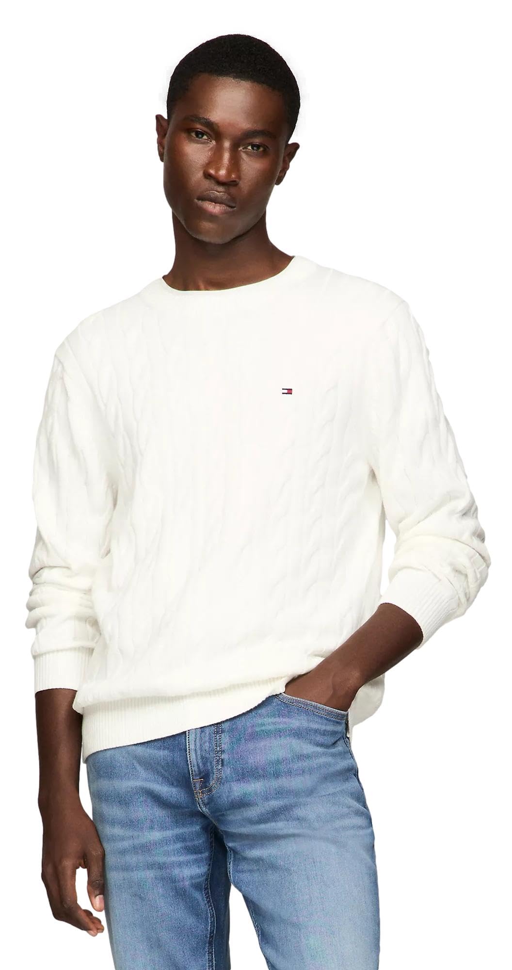 Foto 1 | Jersey Tommy Hilfiger Cable Knit para Hombre - Venta Internacional