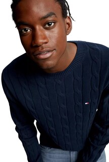 Foto 3 | Jersey Tommy Hilfiger Cable Knit para Hombre - Venta Internacional
