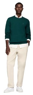 Foto 2 | Jersey Tommy Hilfiger Verde Liso para Hombre - Venta Internacional