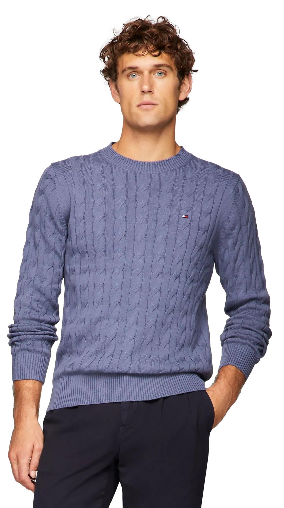 Foto 2 pulgar | Suéter Tommy Hilfiger Cable Knit para Hombre- Venta Internacional