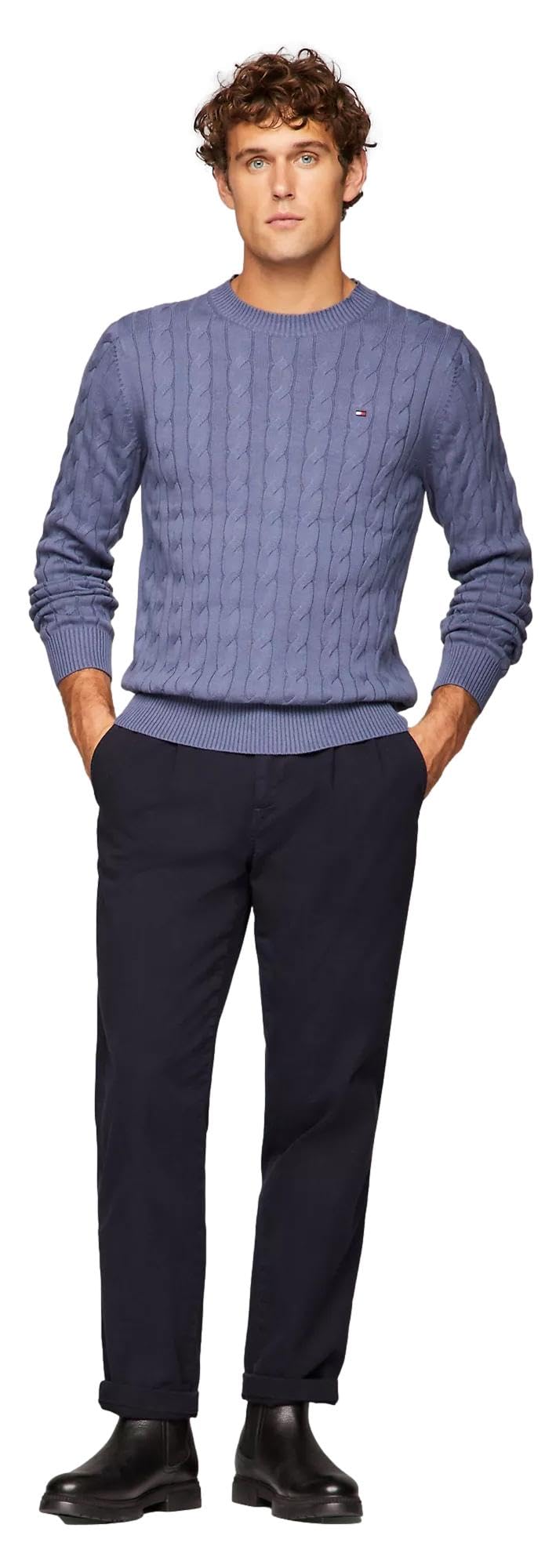 Foto 3 pulgar | Suéter Tommy Hilfiger Cable Knit para Hombre- Venta Internacional