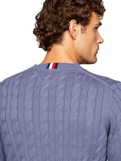 Foto 3 | Suéter Tommy Hilfiger Cable Knit para Hombre- Venta Internacional
