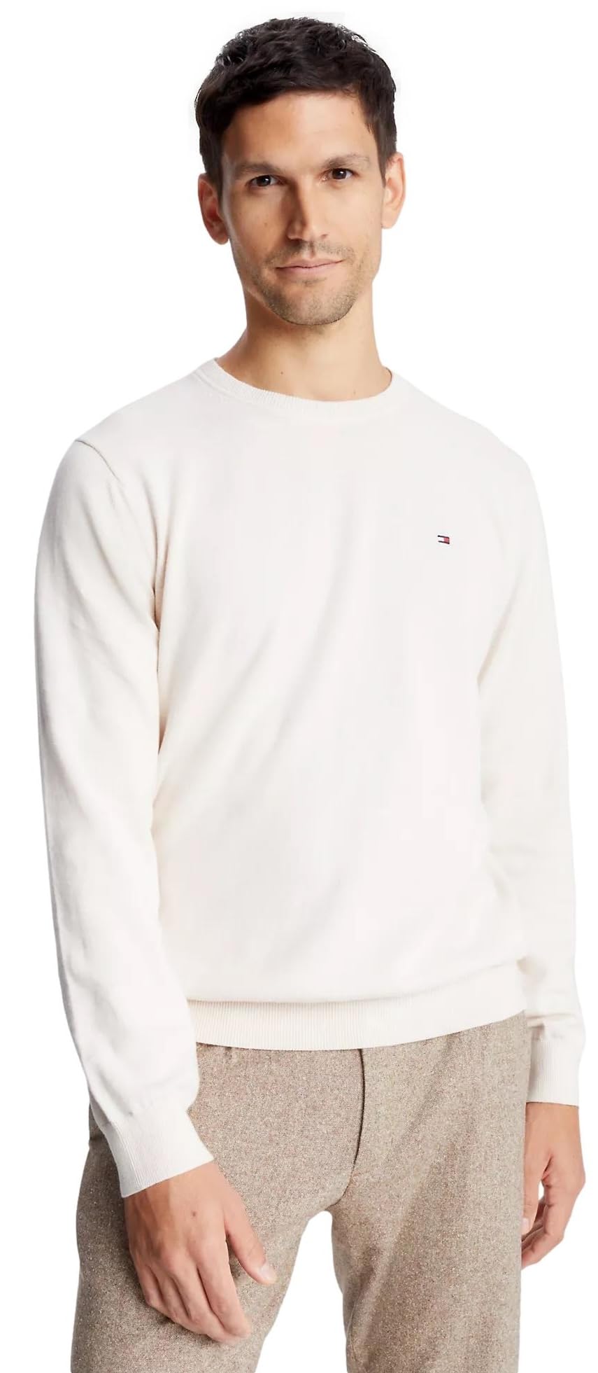 Foto 2 pulgar | Jersey Tommy Hilfiger Liso Blanco para Hombre - Venta Internacional