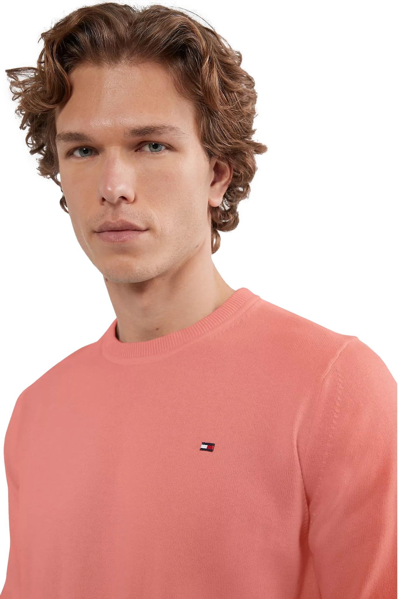 Foto 3 | Jersey Tommy Hilfiger Rojo Liso para Hombre - Venta Internacional