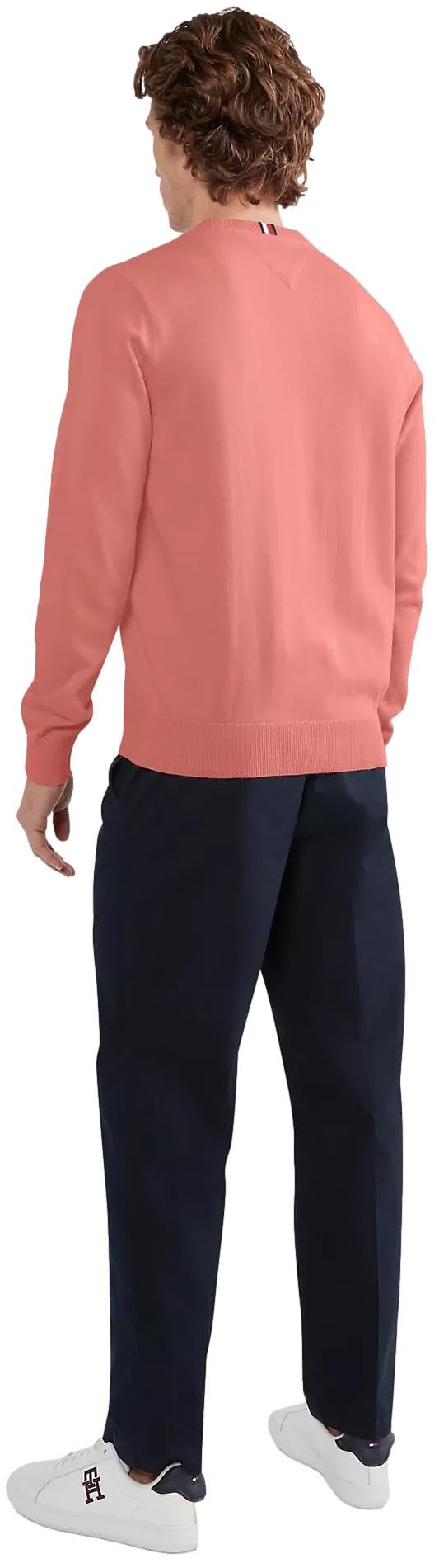 Foto 5 pulgar | Jersey Tommy Hilfiger Rojo Liso para Hombre - Venta Internacional
