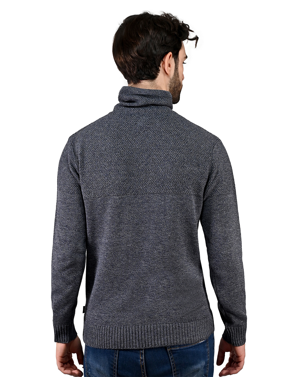 Foto 6 pulgar | Lee Suéter Con Capucha Para Hombre En Color Azul Marino Con Gris.