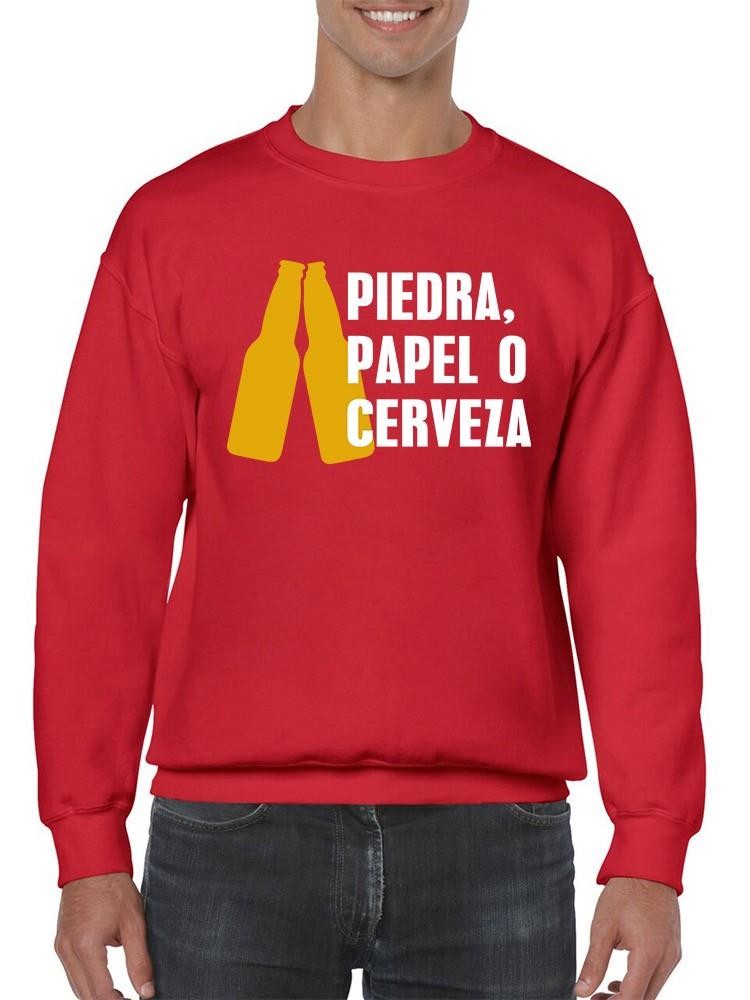 Foto 2 pulgar | Sudadera Smartprintsink Piedra, Papel O Cerveza Para Hombre