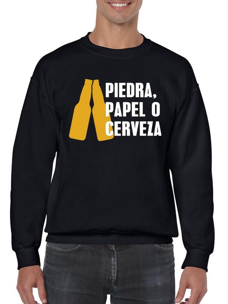 Foto 2 pulgar | Sudadera Smartprintsink Piedra, Papel O Cerveza Para Hombre