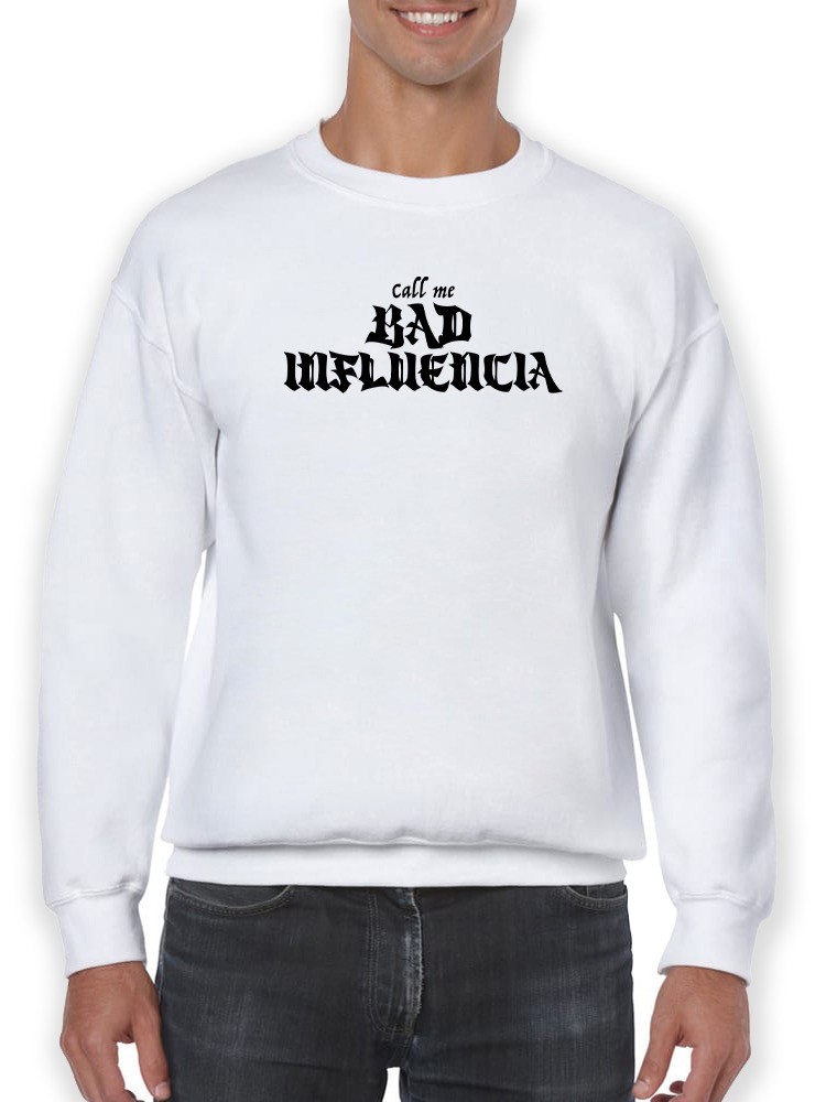 Foto 2 pulgar | Sudadera Smartprintsink Call Me Bad Influencia Para Hombre