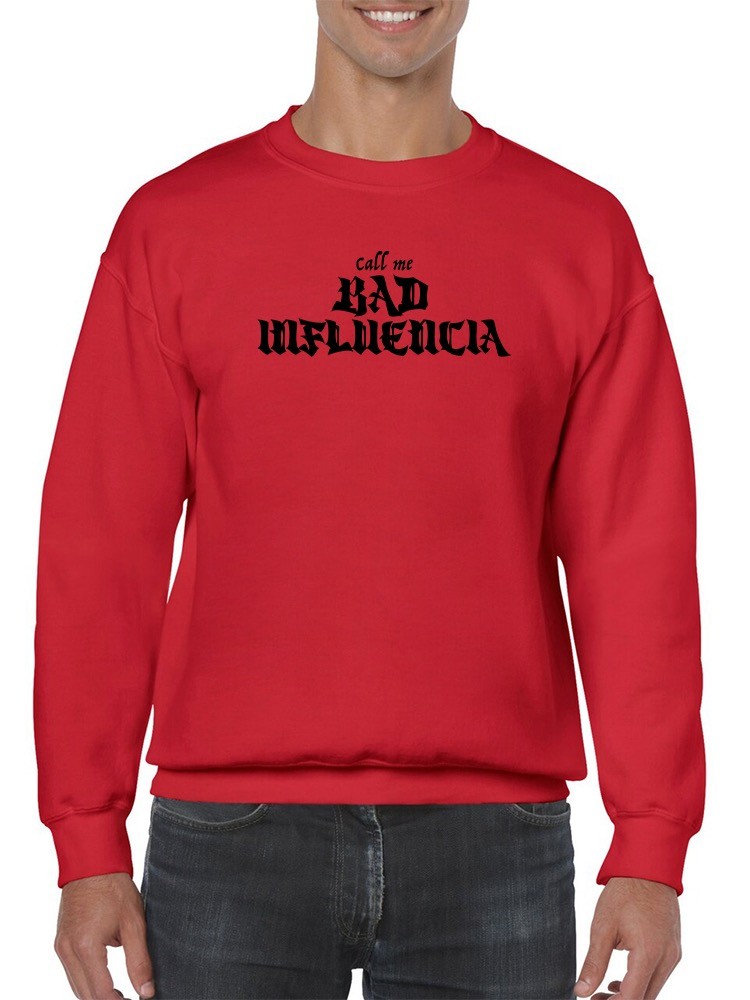 Foto 2 pulgar | Sudadera Smartprintsink Para Hombre  Call Me Bad Influencia