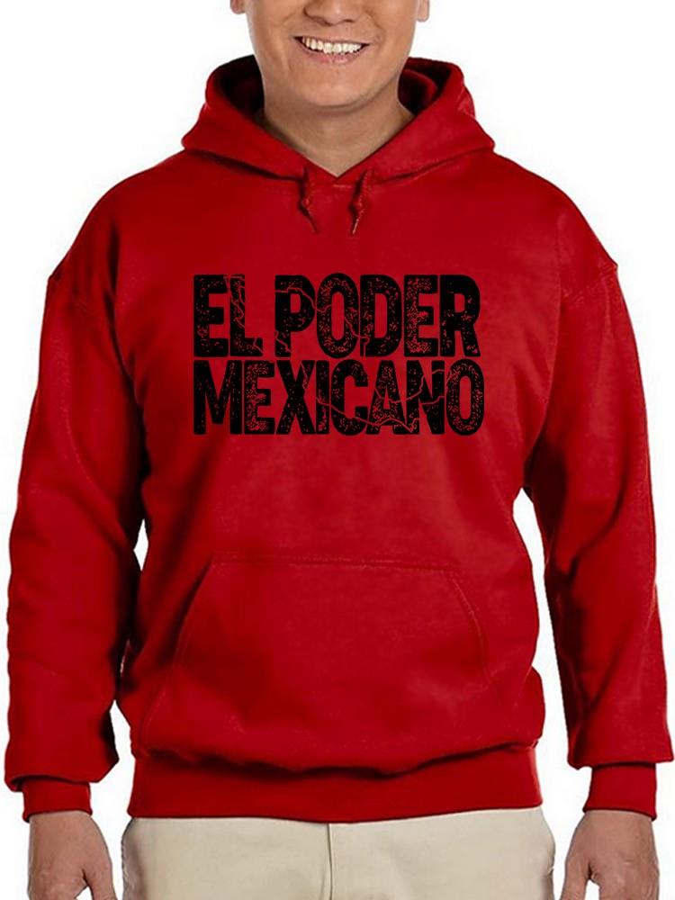 Foto 2 pulgar | Sudadera Smartprintsink Con Capucha Para Hombre El Poder Mexicano Color Rojo