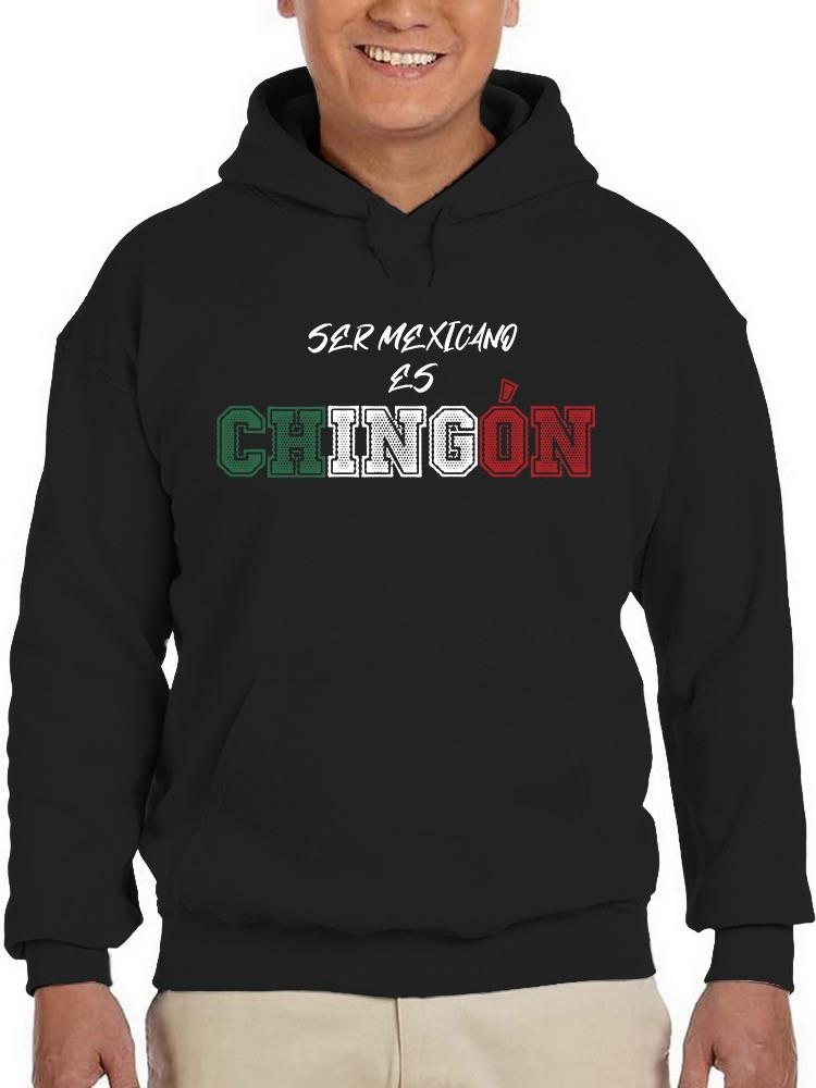 Foto 2 pulgar | Sudadera Smartprintsink Con Capucha Para Hombre Ser Mexicano Es Muy... Color Negro