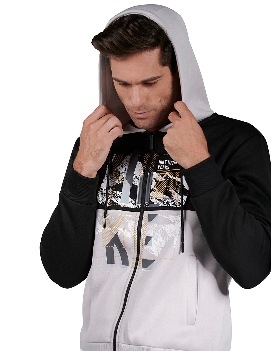 Foto 3 pulgar | Sudadera Hoddie Moderna Para Hombre Generra 228865