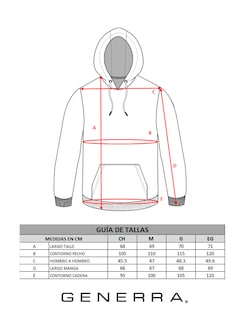 Foto 5 | Sudadera Hoddie Moderna Para Hombre Generra 228865