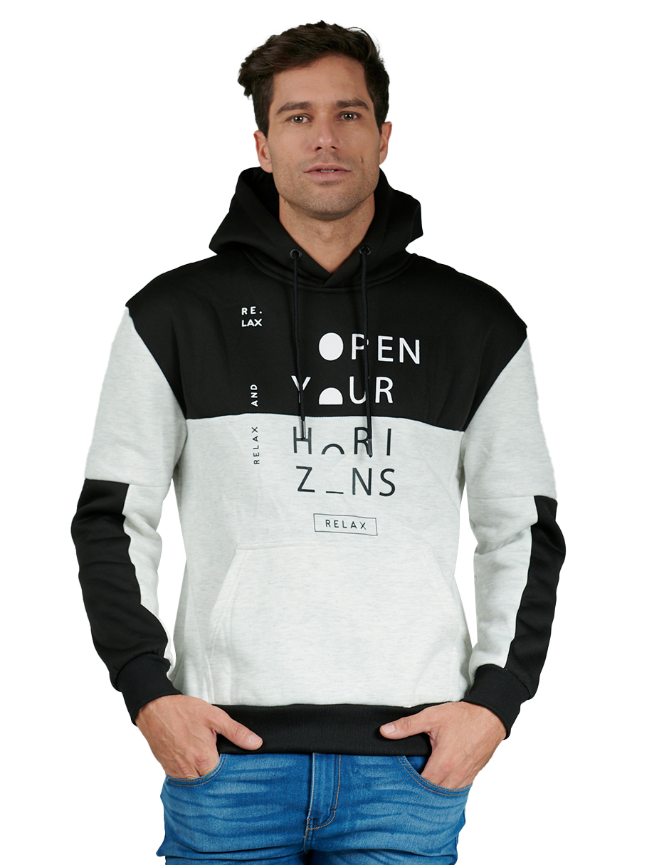 Foto 2 pulgar | Sudadera Hoddie Generra 228861 Multicolor para Hombre