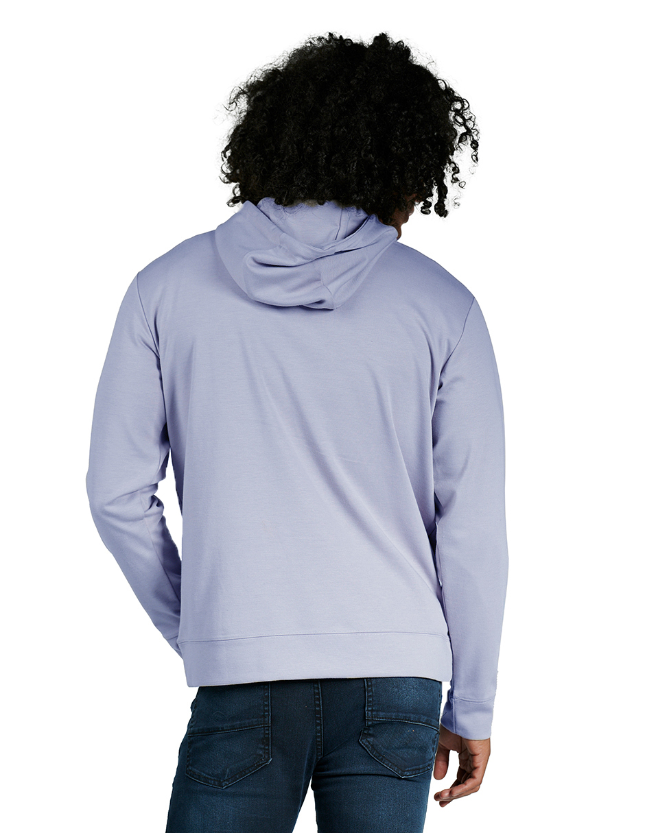 Foto 2 | Sudadera Hoddie Estampada Generra 228853 color Azul para Hombre