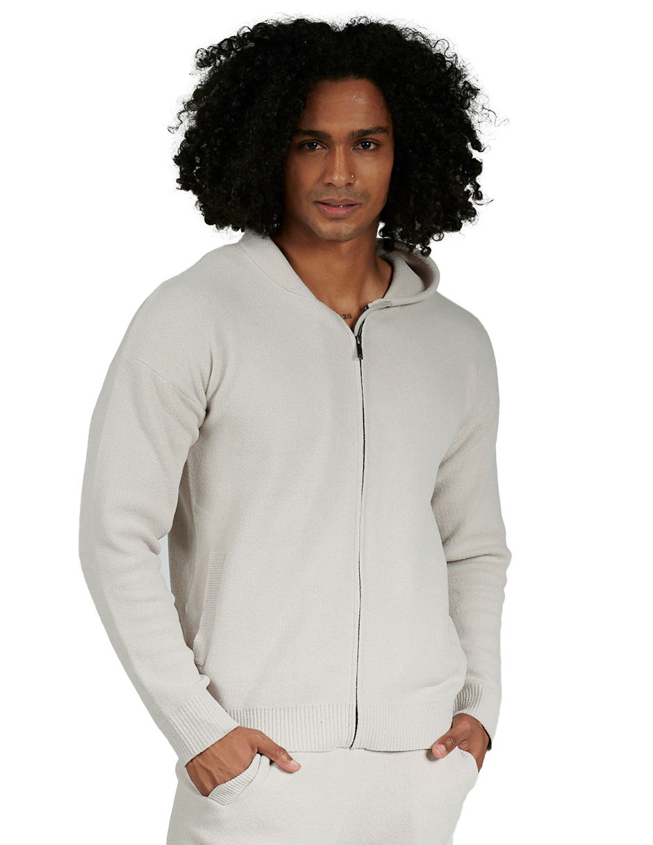 Foto 2 pulgar | Sudadera Hoddie Generra 228856 color Blanco para Hombre