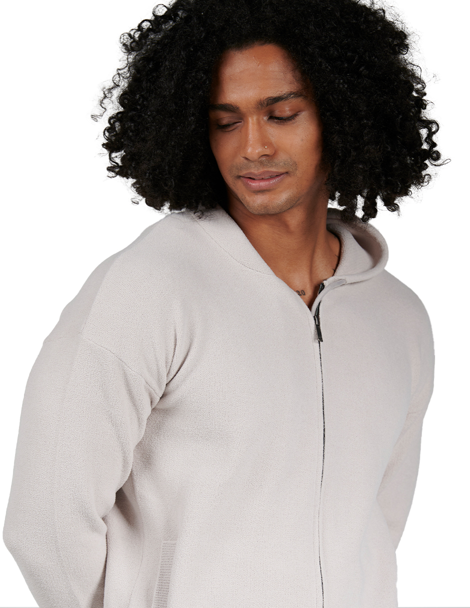 Foto 3 pulgar | Sudadera Hoddie Generra 228856 color Blanco para Hombre