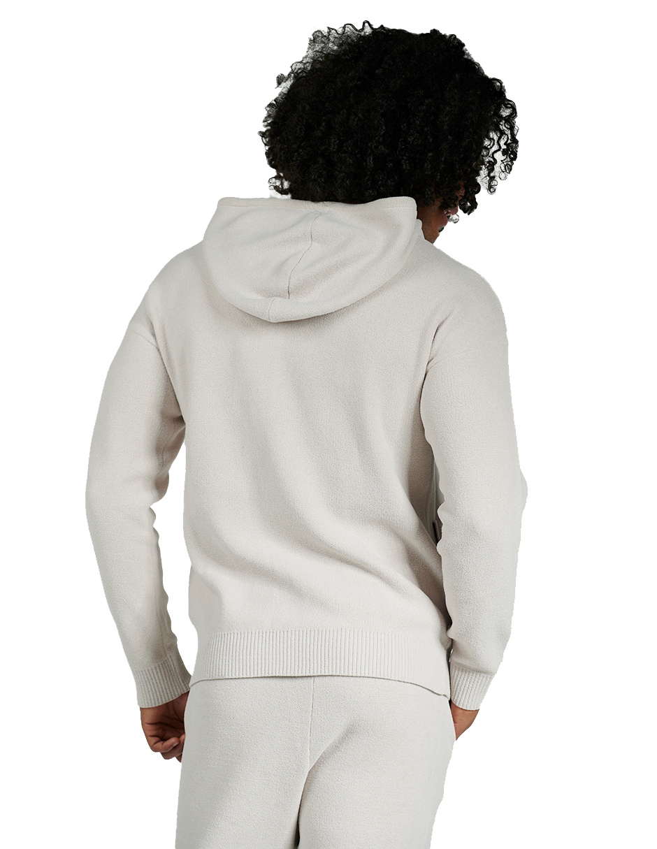 Foto 4 pulgar | Sudadera Hoddie Generra 228856 color Blanco para Hombre