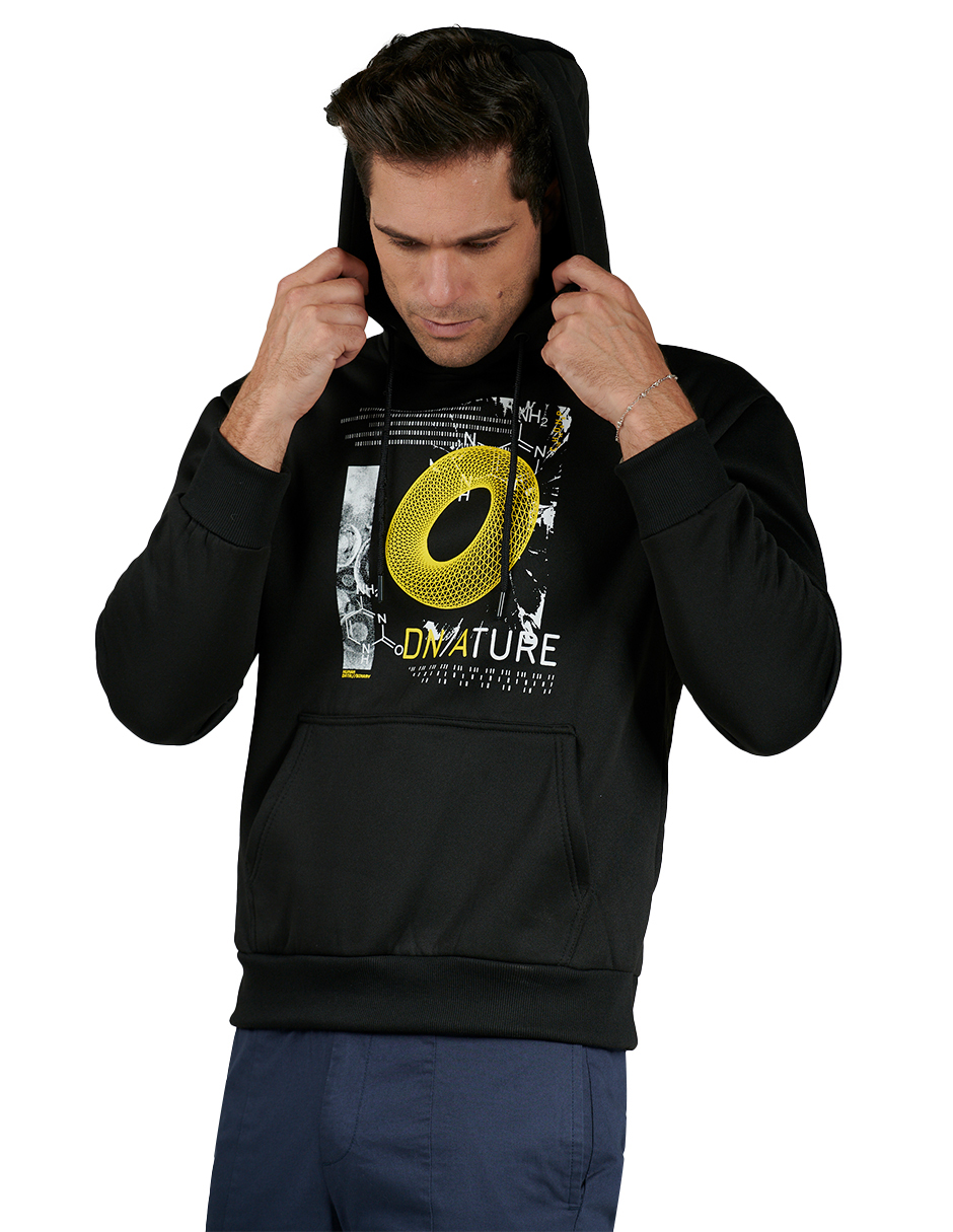 Foto 3 pulgar | Sudadera Hoddie Estampada Generra 228858 para Hombre