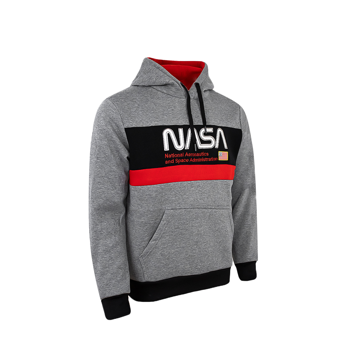 Foto 2 | Sudadera Nasa color Gris para Hombre