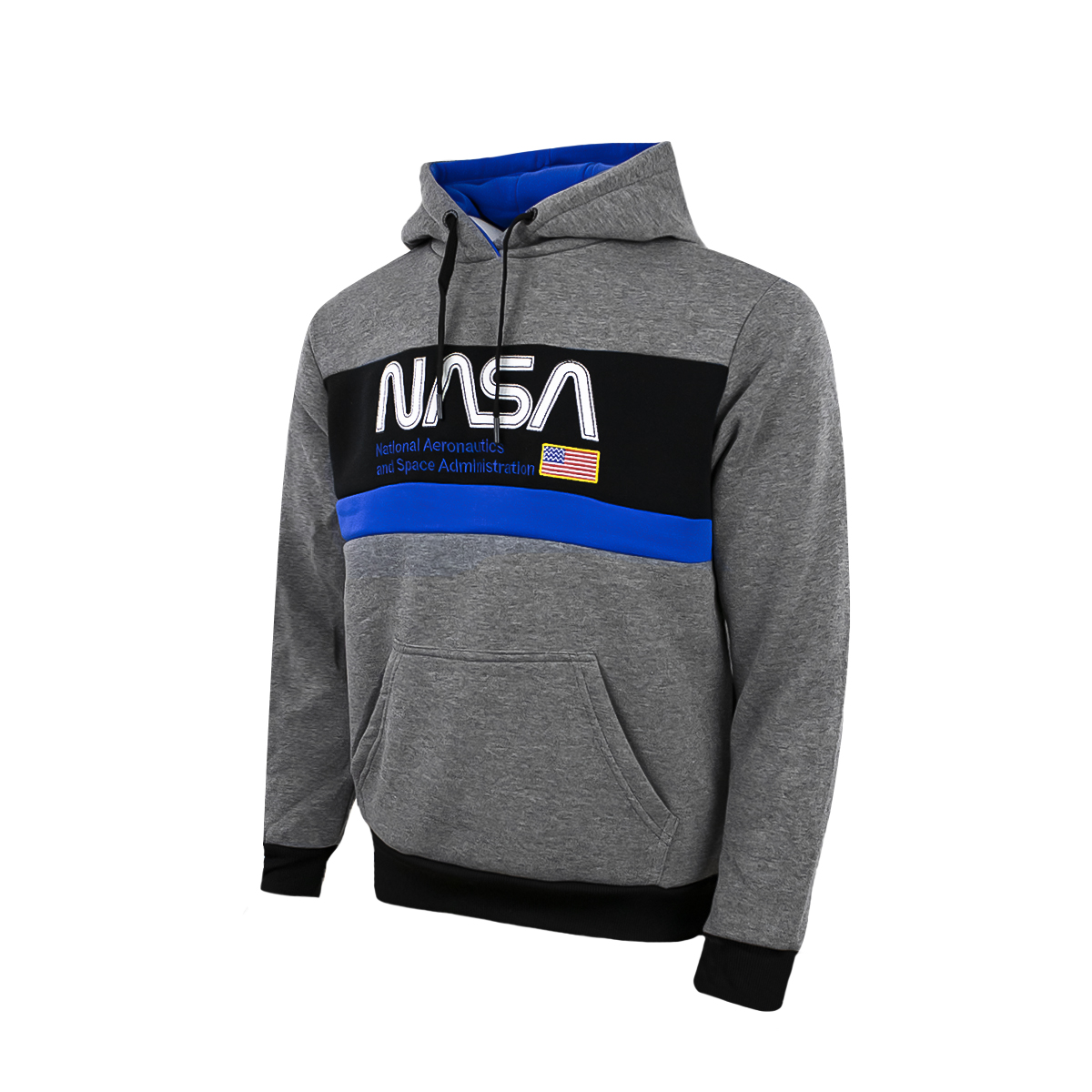 Foto 2 | Sudadera Nasa color Gris para Hombre