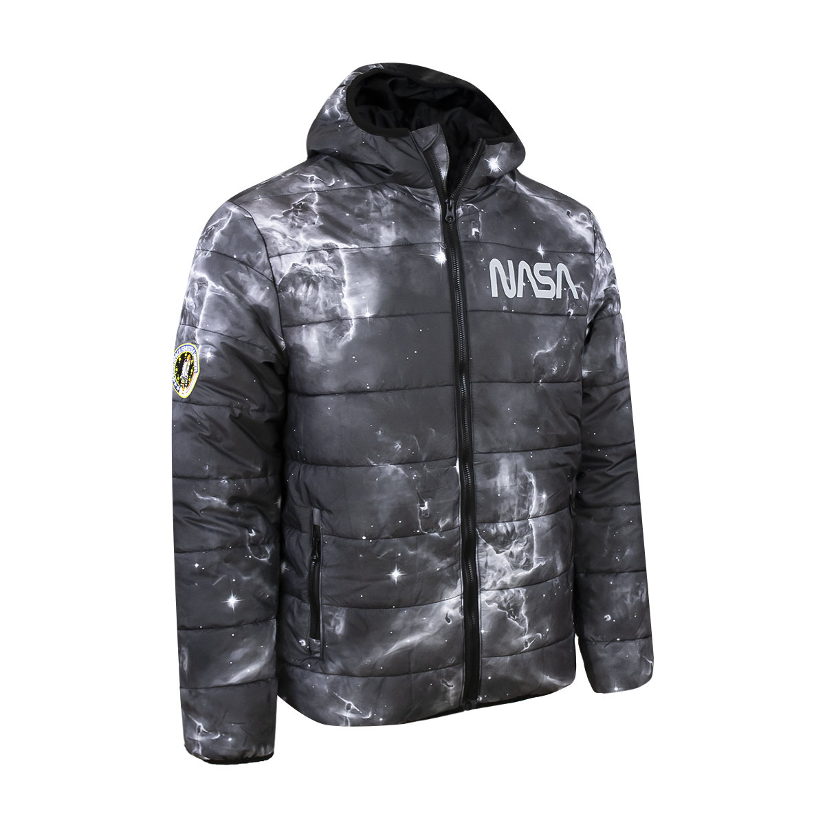 Foto 2 | Sudadera NASA Negra para Caballero